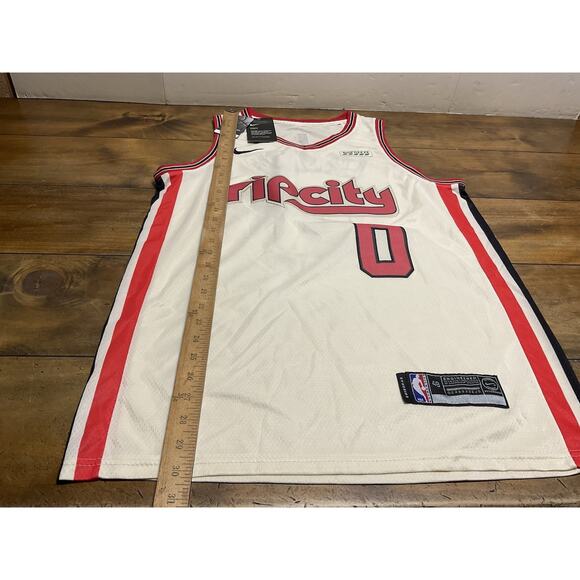 Nike Portland Trail Blazers #0 Damian Lillard Swingman Rip City Size 48 Jersey - Picture 8 of 11